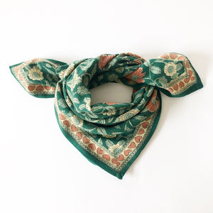 BABY FOULARD MANIKA "COEURS" EUCALYPTUS APACHES