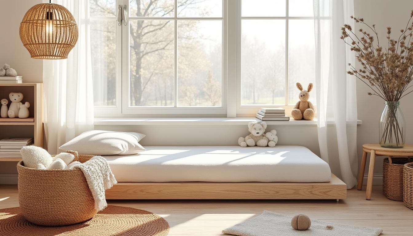 découvrez notre panier en rotin pour enfant, l'accessoire idéal alliant déco naturelle et rangement tendance pour une chambre harmonieuse et organisée.