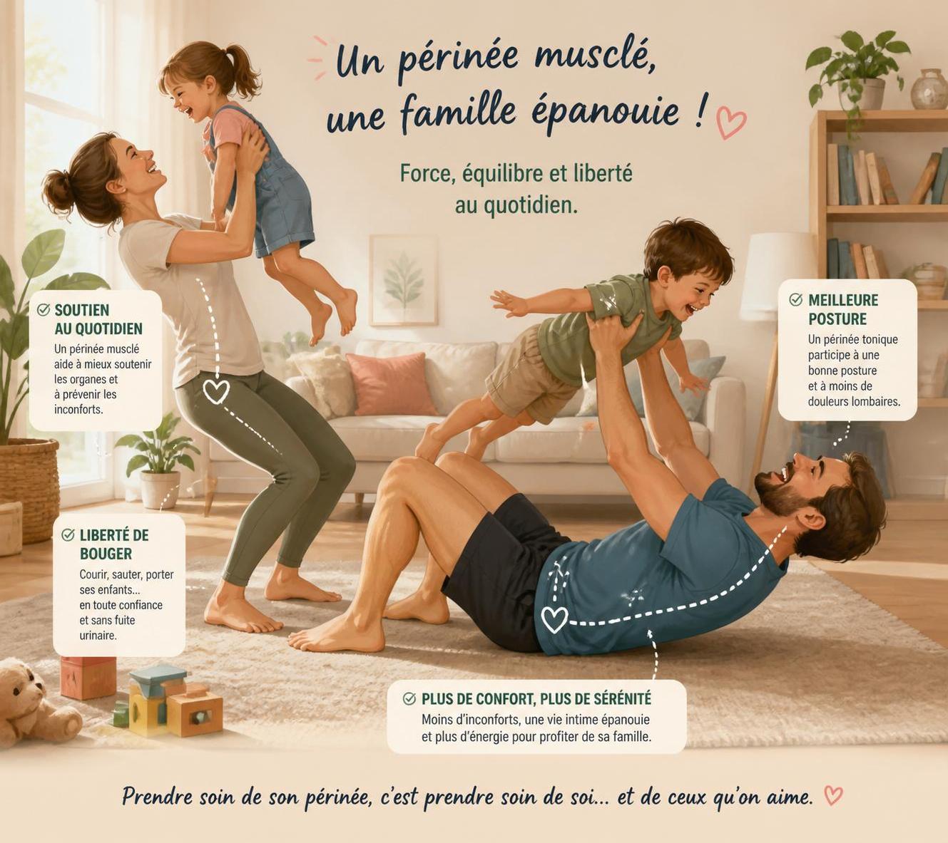 découvrez pourquoi renforcer les muscles du périnée est essentiel pour les parents et comment la musculation périnée peut améliorer leur qualité de vie au quotidien.