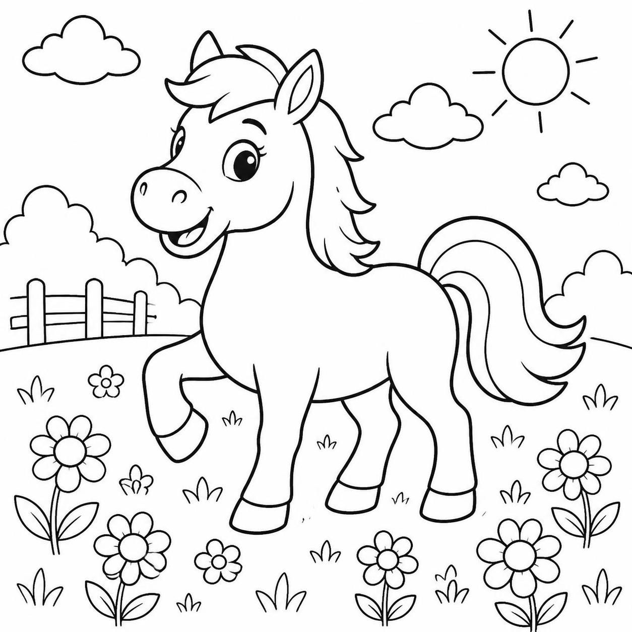 découvrez notre sélection de coloriages de chevaux à imprimer, parfaits pour stimuler la créativité et l'imagination des enfants de manière ludique et éducative.