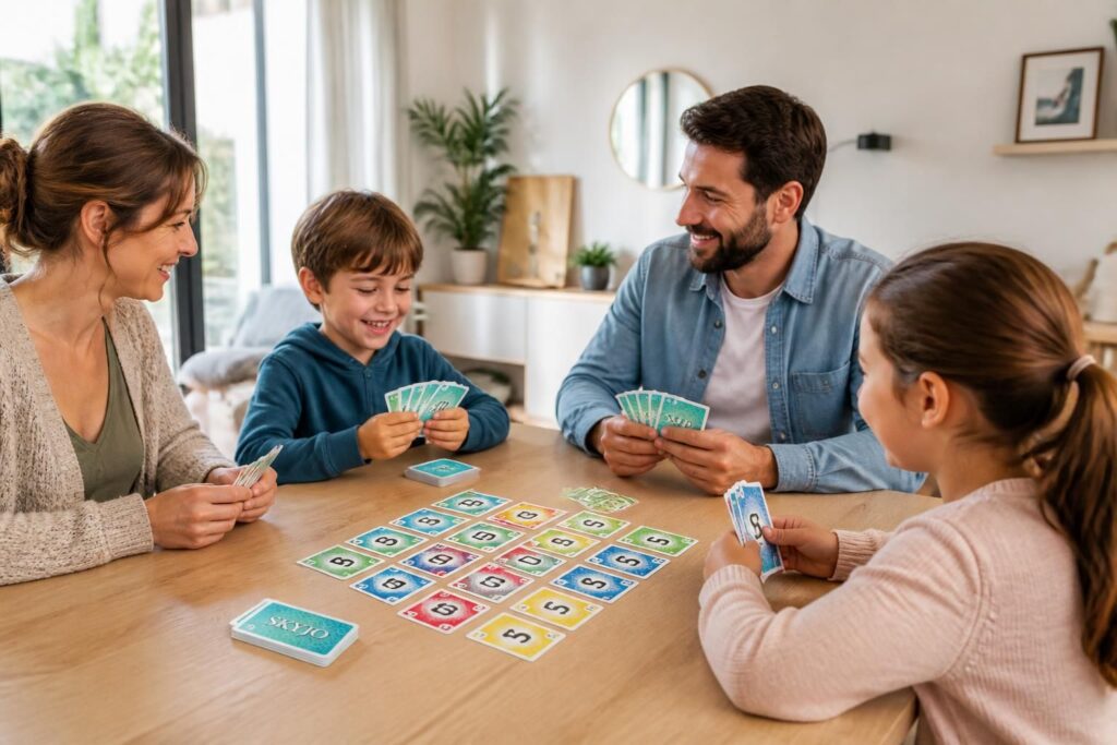 découvrez la règle du jeu skyjo expliquée simplement pour profiter d'un moment convivial en famille. apprenez rapidement comment jouer et amusez-vous ensemble !