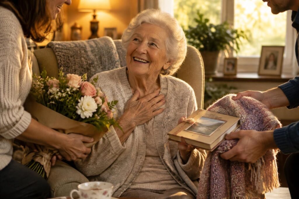 découvrez des idées de cadeaux faits main pour une grand-mère, ou trouvez le présent idéal pour célébrer ses 75, 80, 85 ou 90 ans.